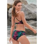 Venus NEW Womens Floral Tropical Palm Leaf Print Scuba Knit Bikini Swimsuit Sz 4 Photo 9