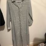 Soft Surroundings  Ibiza Georgette Embroidered Maxi Dress Mountain Mist size XXS Photo 2