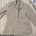 Harvé Benard Cream Linen Blazer office style fall staple blazer jacket  Photo 0