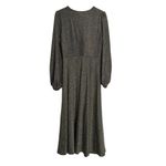 Boden Metallic Gold Shimmer Jersey Midi Dress Size 12 Photo 7