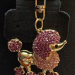 1pc Rhinestone Poodle Dog Keychain Cute Animal Alloy Key Chain Ring Bag Backpack Pink Photo 0
