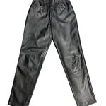 Spiegel Vintage Elements Exclusively  Black Leather Pants Size 12 Photo 0