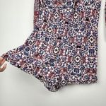 American Eagle  AEO Long Sleeve Floral Romper Shorts Jumpsuit Viscose Size L Photo 10
