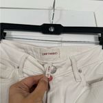 Driftwood  Wyatt White Cream Braided Design Bell Flare Denim Jeans Photo 4