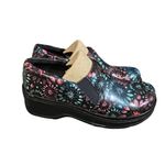 Klogs Naples Women’s Clogs 7.5M Floral Leather Slip Resistant Comfort Used Size 7.5 Photo 2