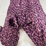 Hillard & Hanson  silk purple leopard print blouse Photo 3