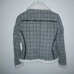 Cuidado con el Perro S Plaid Shearling Lined Zip Front Jacket Black Photo 9