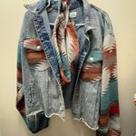 Blue Buttercup aztec jean jacket Photo 0