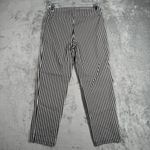 Hope & Harlow Pants Womens 6 Black Gray White Striped Coastal Casual Office Photo 2