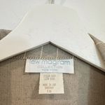 Vintage Pinstripe Double Breasted Blazer Tan Size 16 Photo 4