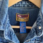 American Vintage BLUE ASPHALT Vintage Y2K 2000s Blue Denim Jeans Jacket Womens Small Photo 2