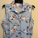 Polo Golf Ralph Lauren Dress Blue Floral Moisture Wicking Pockets Made In Peru L Photo 2
