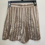 Vintage Judy Knapp California Womens Sz 3 Silky Striped Wrap Skort Bronze Black Gold Photo 12
