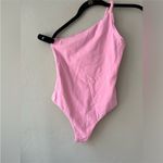 SKIMS RARE  COTTON TWIST ONE SHOULDER TWIST BODYSUIT COTTON CANDY XS Photo 4