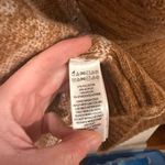 Tahari  | Tan and Cream Mosaic pattern open front cardigan size small Photo 2