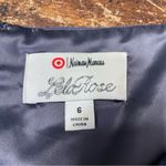 Lela‎ Rose Neiman Marcus for Target Cotton Silk Floral Midi Dress Size 6 Purple Photo 5