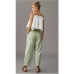 Anthropologie Pilcro The Breaker Mid-Rise Barrel Pull-On Jeans in Sage 34P Photo 1