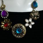 SheIn  Emory Rose Gold & Rhinestone Statement Necklace Photo 5