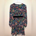 Flying Tomato Anthropologie  Embroidered Waist Paisley Boho Chiffon Dress Size S Photo 3