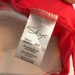 Skye Tankini Top Striped Metallic Molded Cups Pink White M Size M Photo 2