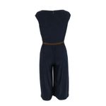 Ralph Lauren  BLUE CAP SLEEVE ONE PIECE PANT JUMPSUIT CULOTTE CROP‎ SZ 2 Photo 2