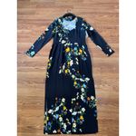 CARA CARA AVA DRESS VISCOSE BLACK PRESSED FLORAL MAXI DRESS size XL Photo 3