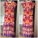 Anthropologie  Maeve Cassandra Printed Maxi Dress Extra Small boho Photo 1