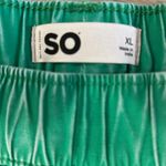 SO  Women's Vibrant Green High Waist Shorts Size XL Photo 2