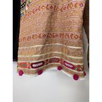 Souk Indigo Hand Embroidered Terracotta Open Front Jacket Size XL NWT Orange Photo 3