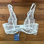 Free People Lace Plunge Bra Ivory New NWT 34A Photo 2
