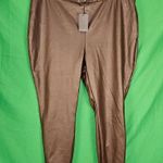 Eloquii NWT  Womens Brown Faux Leather Pants 22‎ Photo 0