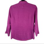 Lauren Ralph Lauren Linen Button Down Shirt Sz Petite Small Purple Pink Photo 1