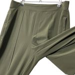 Athleta Brooklyn Heights High Rise Pants In Aspen Olive Cropped Women's Size 12 Photo 5