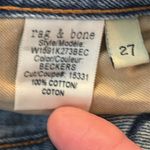 Rag and Bone Beckers Wash Low Rise Distressed Denim Boyfriend Jeans Photo 4