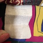 S.G. Sport Collection Vintage Psychedelic Bright Bold Floral Blouse Large Red Photo 2