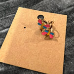 Colorful Butterfly Clip On Earrings Blue Photo 0