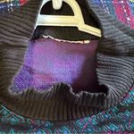 Cricket Lane Women's Floral Patterned Crewneck Light Sweater Black/Pink Paisley Black Size L Photo 5