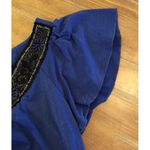 Wrapper  ~ Size X-Small  ~ Blue Blouse ~ V-Neck Photo 3