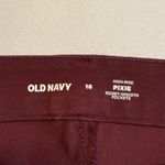 Old Navy  High-Rise Pixie Secret-Smooth Pockets Cropped Pants Maroon Size 18 # Photo 7