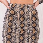 Snake Print Skirt Multiple Size L Photo 0