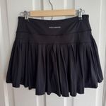 Gold Hinge  Pleated Black Skirt 15" Photo 1
