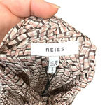 Reiss Kelsie Metallic Tie Neck Top Pink Blouse Size US 6 Photo 10