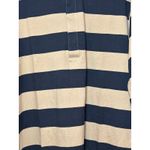 Good American Khaki Black Stripe Rugby Shirt Dress Long Sleeve Collared Size M Photo 1