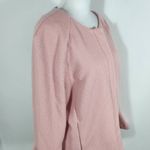 Isaac Mizrahi Powder Pink Collarless Jacket Size Large IMNYC Pastel Pink Jacket Photo 4