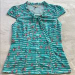 Modcloth  Sailboat Print Blouse Photo 9
