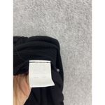 Oak + Fort  Women's Romper Solid Black Shorts Size OS Crinkle Elastic Off Shoulde Photo 1