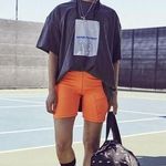 Daniel Patrick Neon Orange Athletic Bike Biker Shorts Women's Size Small Photo 0