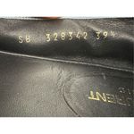 Saint Laurent  Metallic Blue Leather Bow Ballet Flats Size 391/2 US 9 Photo 10