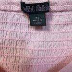 Wild Fable Babydoll Bustier Top XS Pink Floral Lace Sleeve Y2K Coquette Milkmaid Photo 6