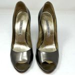 LUCIANO PADOVAN bronze peep toe heels, made in Italy, size 40 Photo 0